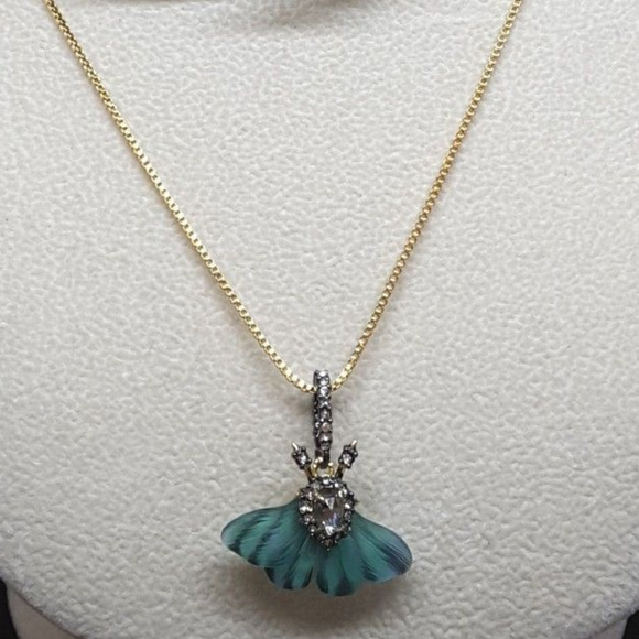 NEW! ALEXIS BITTAR BRUTALIST BUTTERFLY NECKLACE - Picture 1 of 6